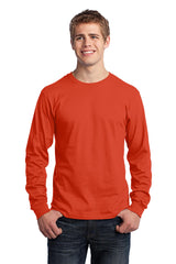 Port & Company Men's Long Sleeve Core Cotton Tee. PC54LS Mens Apparel Shirts & Tops