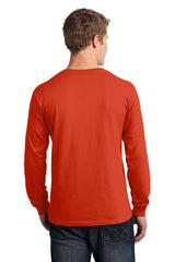 Port & Company Men's Long Sleeve Core Cotton Tee. PC54LS Mens Apparel Shirts & Tops