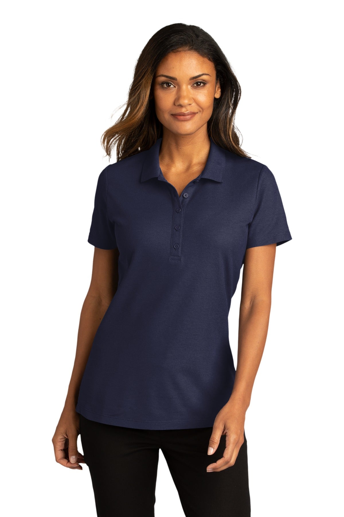 Port Authority  Women's SuperPro React Polo. LK810 1 of 2