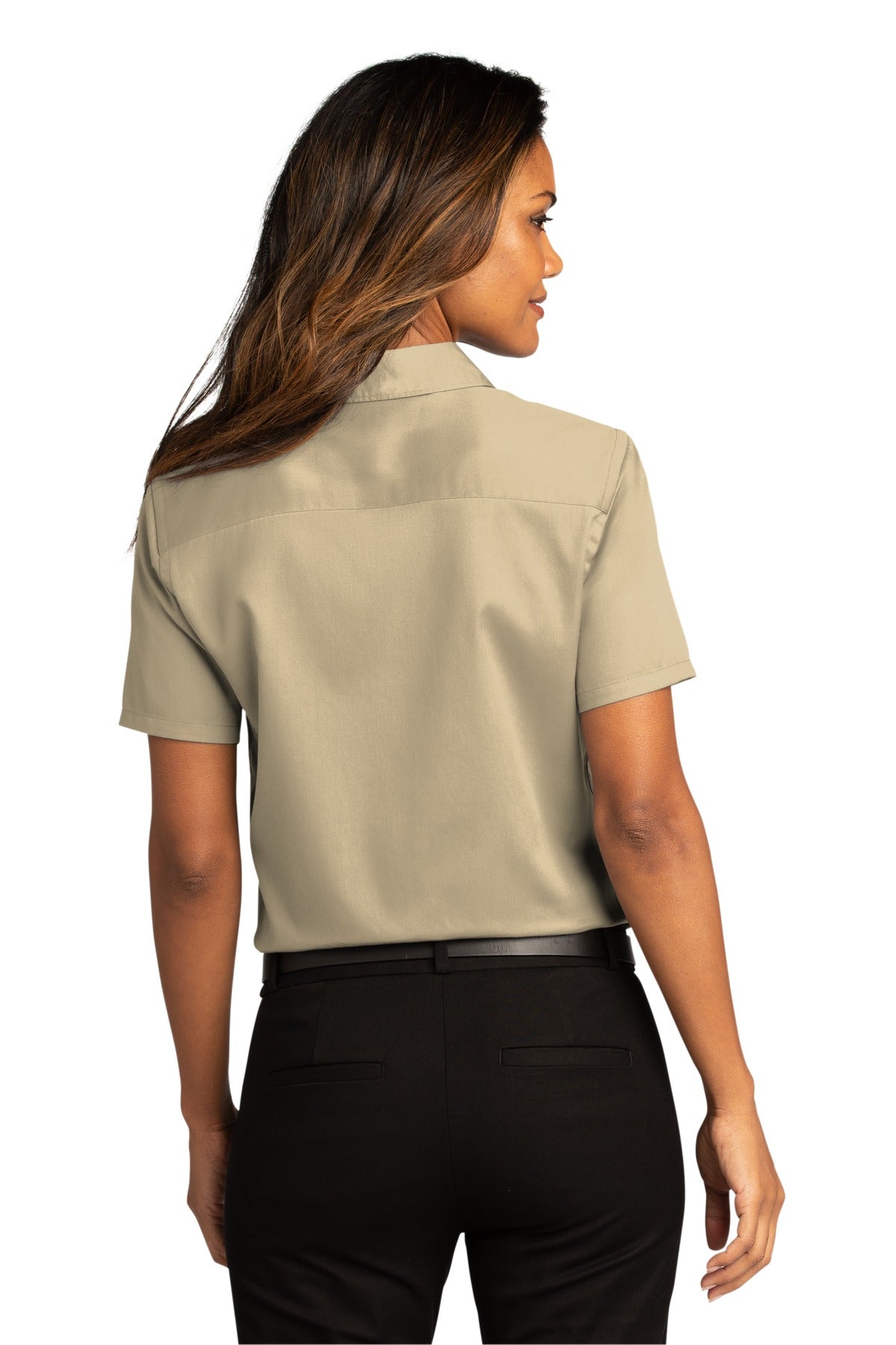 Port Authority Women's Short Sleeve SuperPro ReactTwill Shirt. LW809 1 of 2