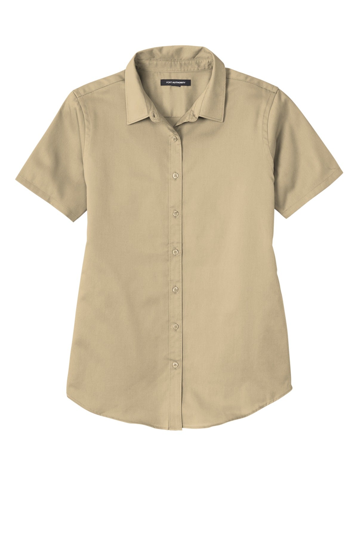 Port Authority Women's Short Sleeve SuperPro ReactTwill Shirt. LW809 1 of 2