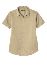 Port Authority Women's Short Sleeve SuperPro ReactTwill Shirt. LW809 1 of 2