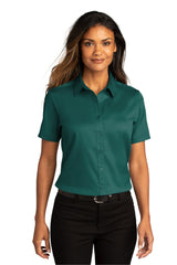 Port Authority Women's Short Sleeve SuperPro ReactTwill Shirt. LW809 1 of 2