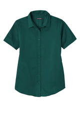 Port Authority Women's Short Sleeve SuperPro ReactTwill Shirt. LW809 1 of 2