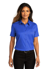 Port Authority Women's Short Sleeve SuperPro ReactTwill Shirt. LW809 1 of 2