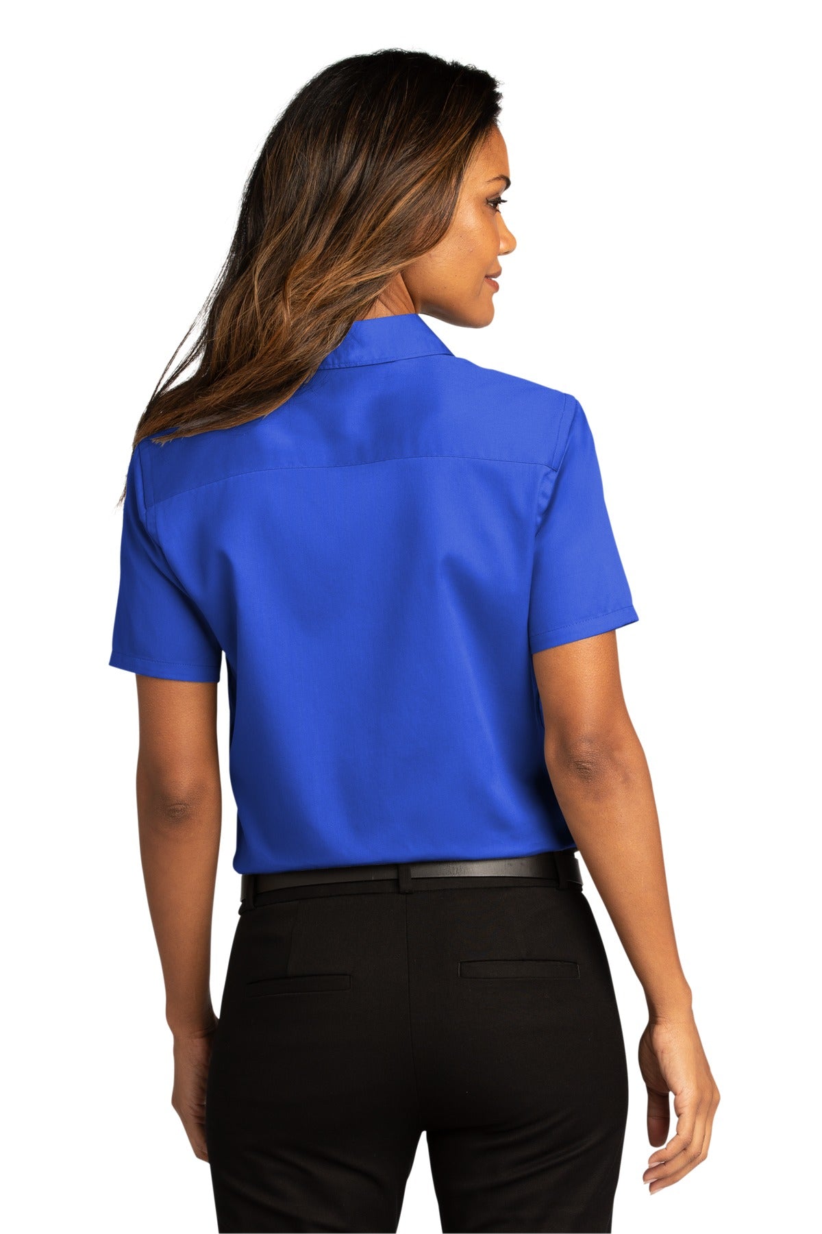 Port Authority Women's Short Sleeve SuperPro ReactTwill Shirt. LW809 1 of 2