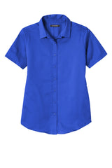 Port Authority Women's Short Sleeve SuperPro ReactTwill Shirt. LW809 1 of 2