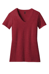District Women's Perfect Blend V-Neck Tee. DM1190L 2 of 2 District