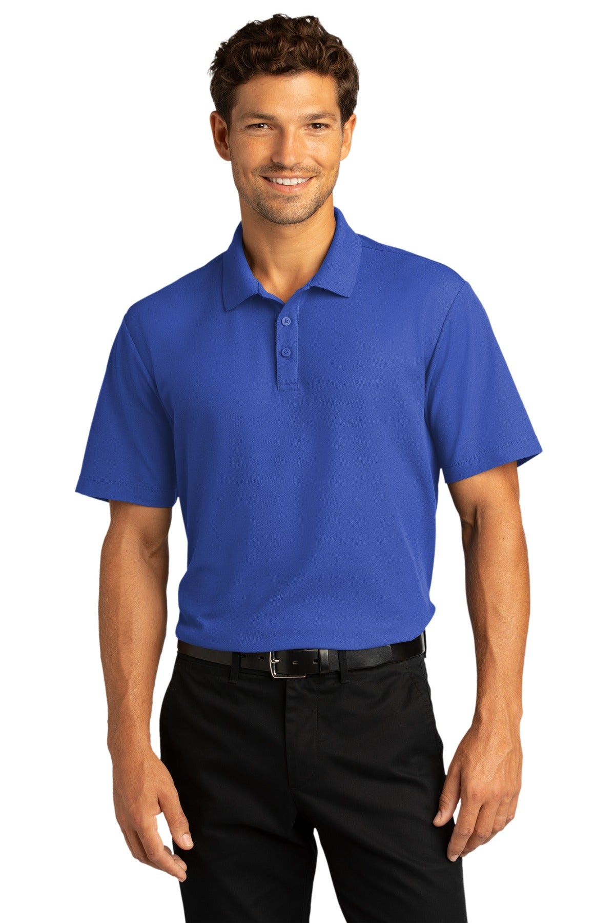 Port Authority Men's SuperPro React  Polo. K810 1 of 2