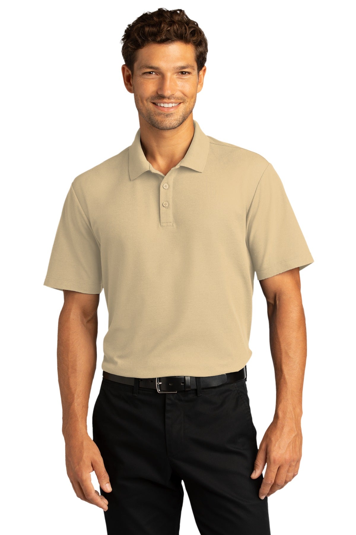 Port Authority Men's SuperPro React  Polo. K810 1 of 2