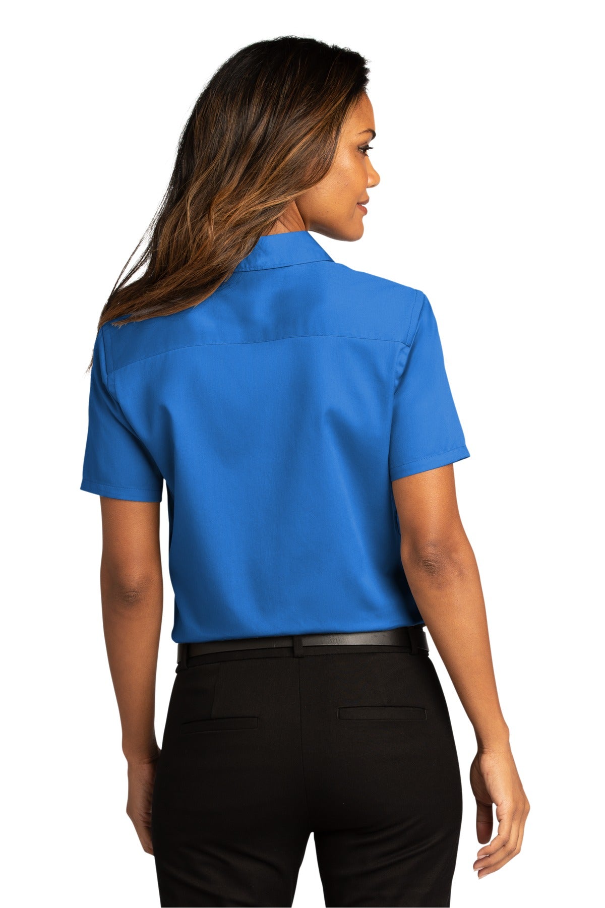 Port Authority Women's Short Sleeve SuperPro ReactTwill Shirt. LW809 1 of 2