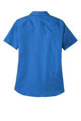 Port Authority Women's Short Sleeve SuperPro ReactTwill Shirt. LW809 1 of 2