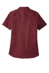 Port Authority Women's Short Sleeve SuperPro ReactTwill Shirt. LW809 1 of 2
