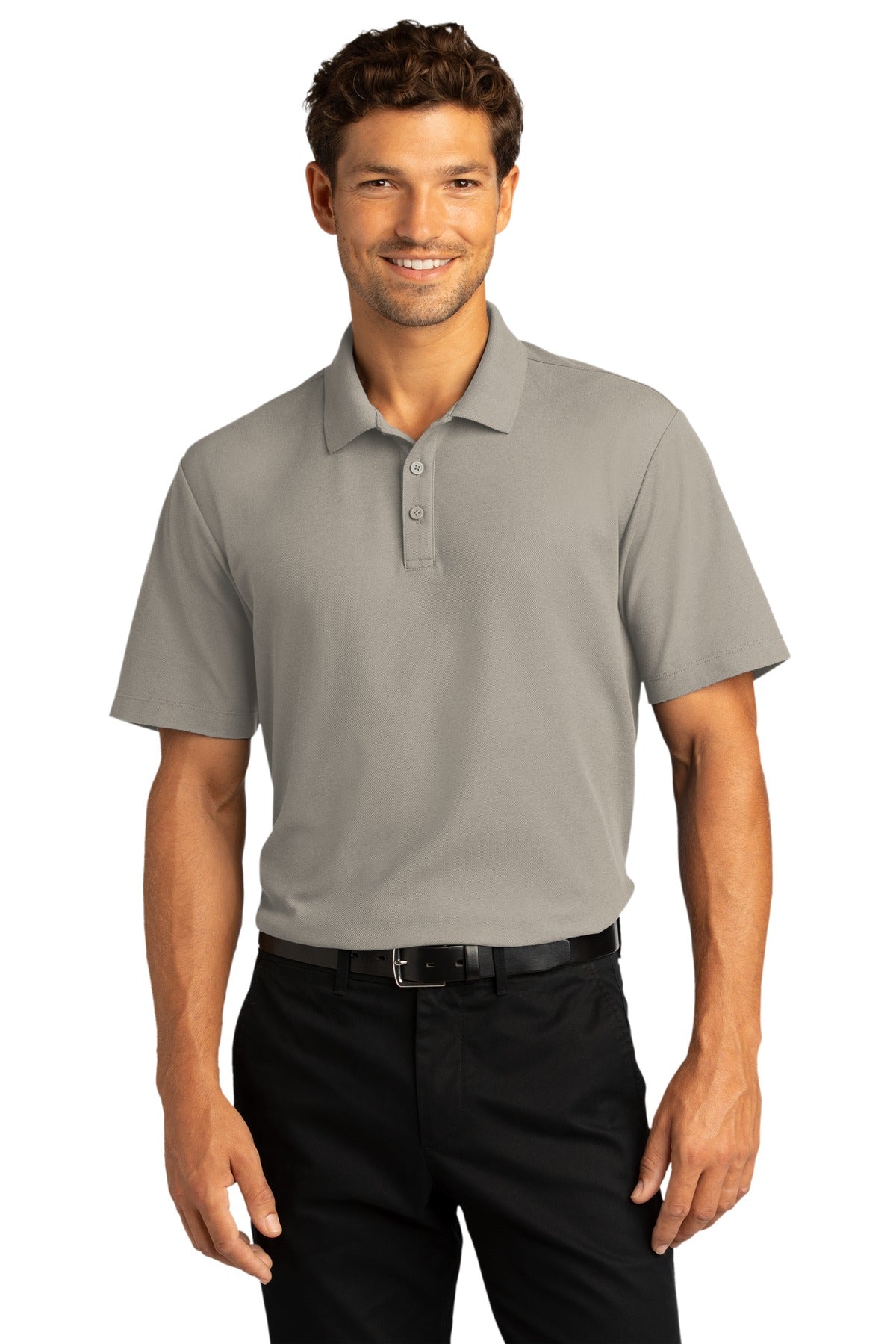 Port Authority Men's SuperPro React  Polo. K810 1 of 2