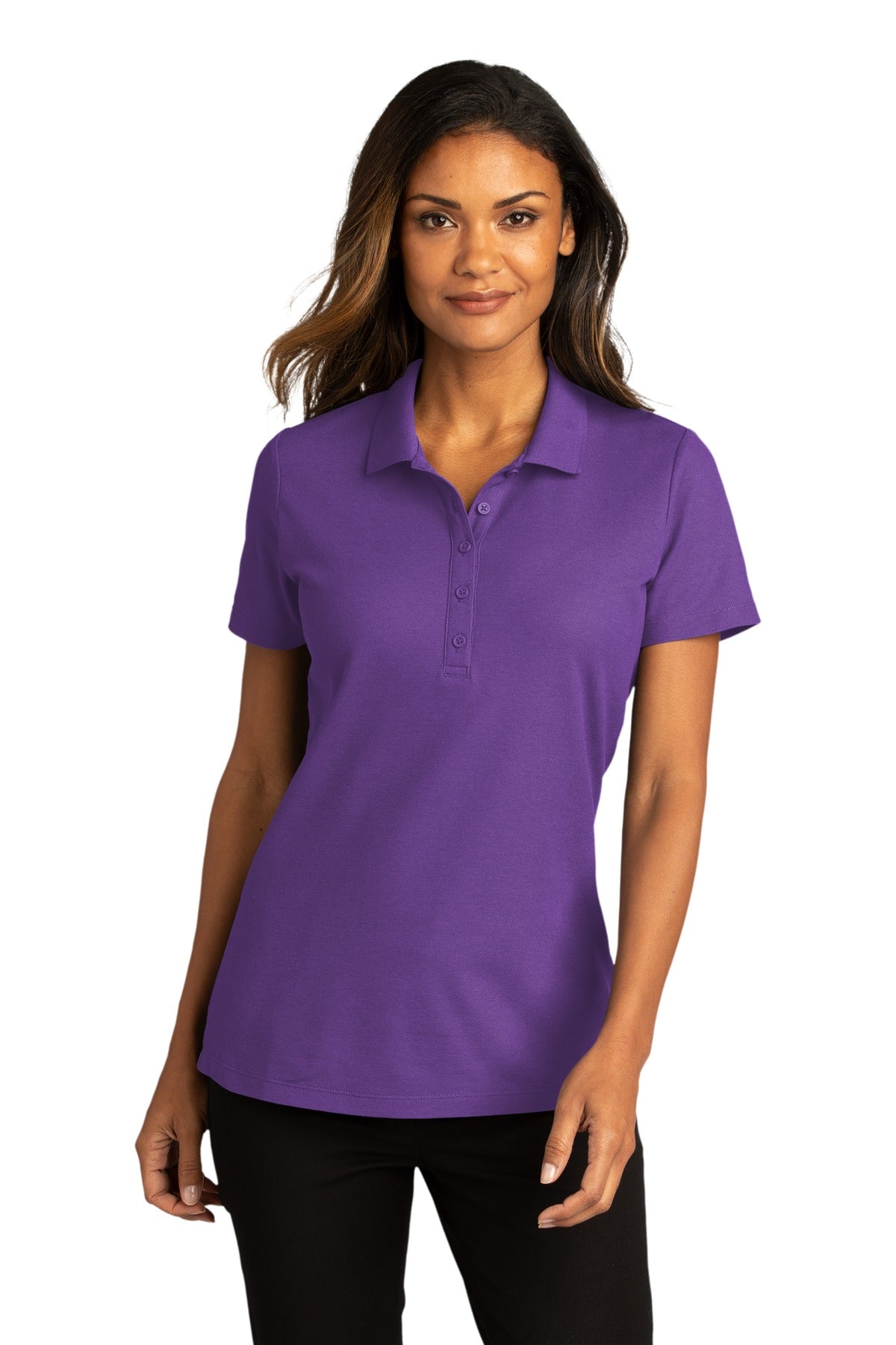 Port Authority  Women's SuperPro React Polo. LK810 1 of 2