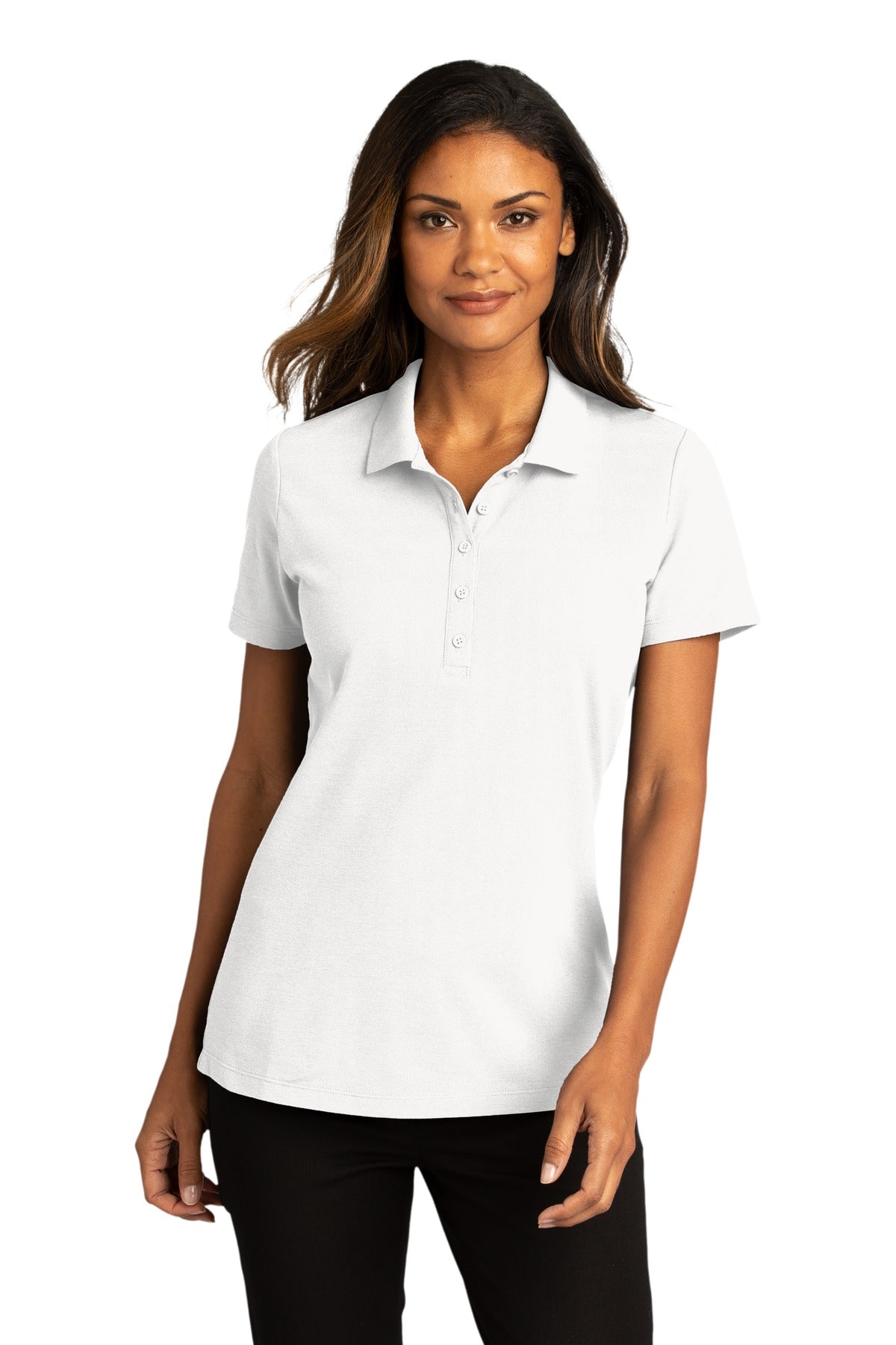 Port Authority  Women's SuperPro React Polo. LK810 1 of 2