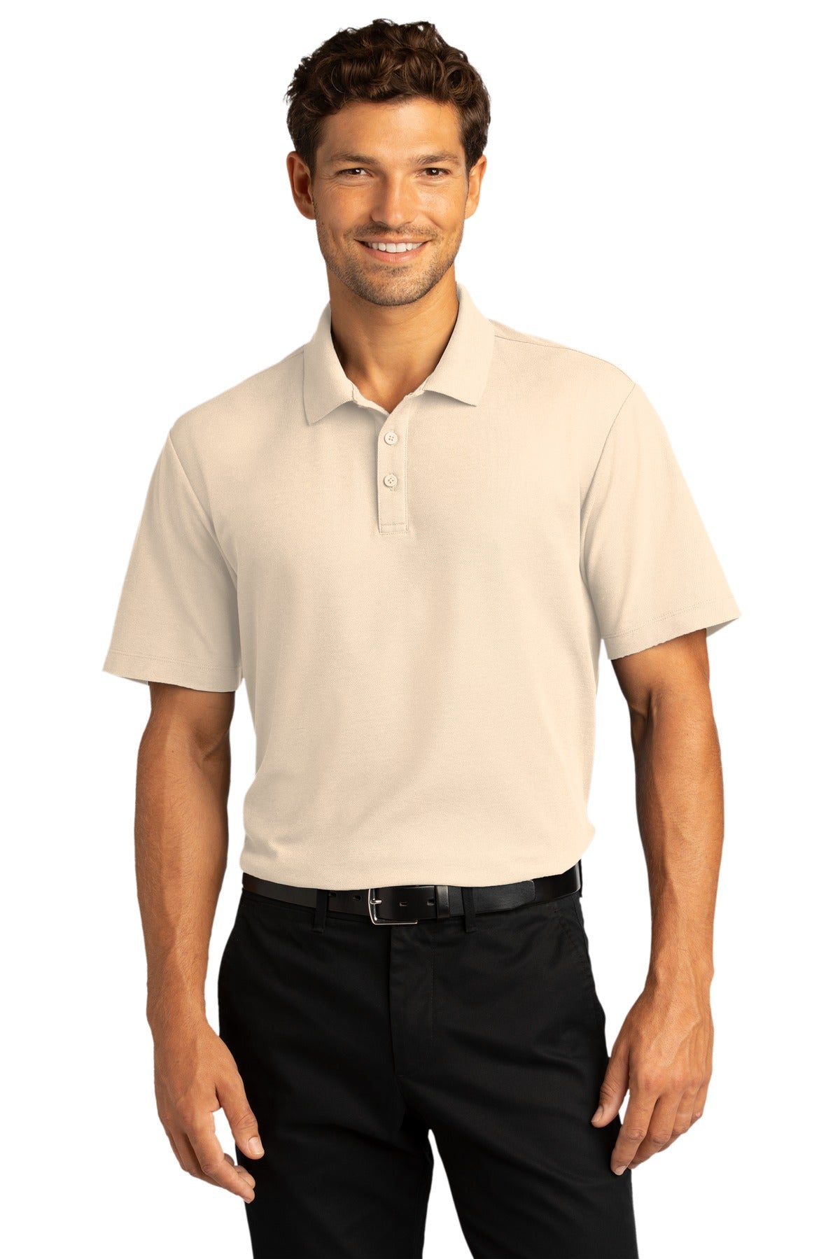 Port Authority Men's SuperPro React  Polo. K810 1 of 2