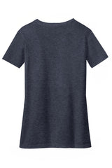 District Women's Perfect Blend V-Neck Tee. DM1190L 2 of 2 District