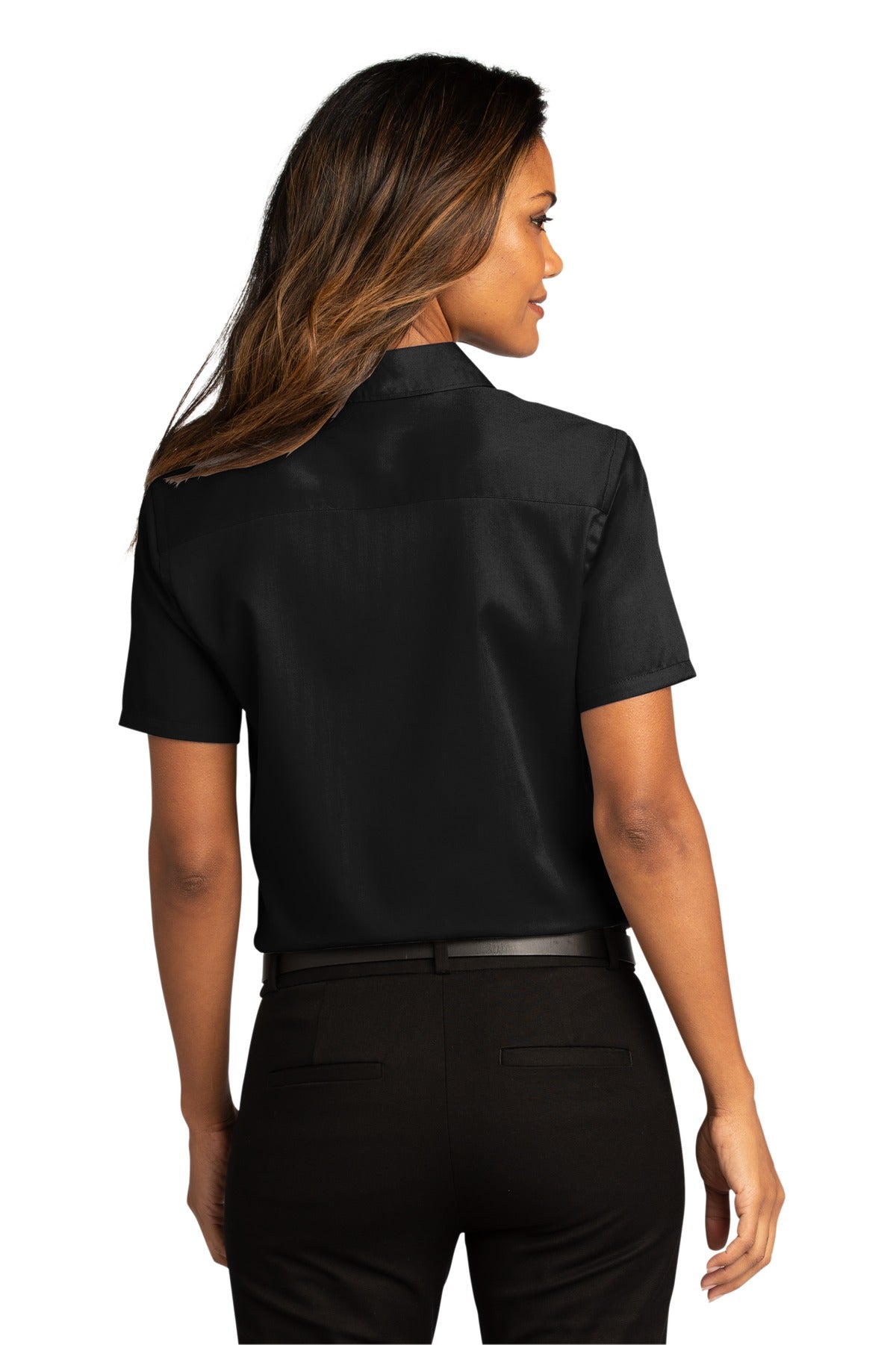 Port Authority Women's Short Sleeve SuperPro ReactTwill Shirt. LW809 1 of 2
