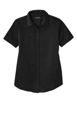Port Authority Women's Short Sleeve SuperPro ReactTwill Shirt. LW809 1 of 2