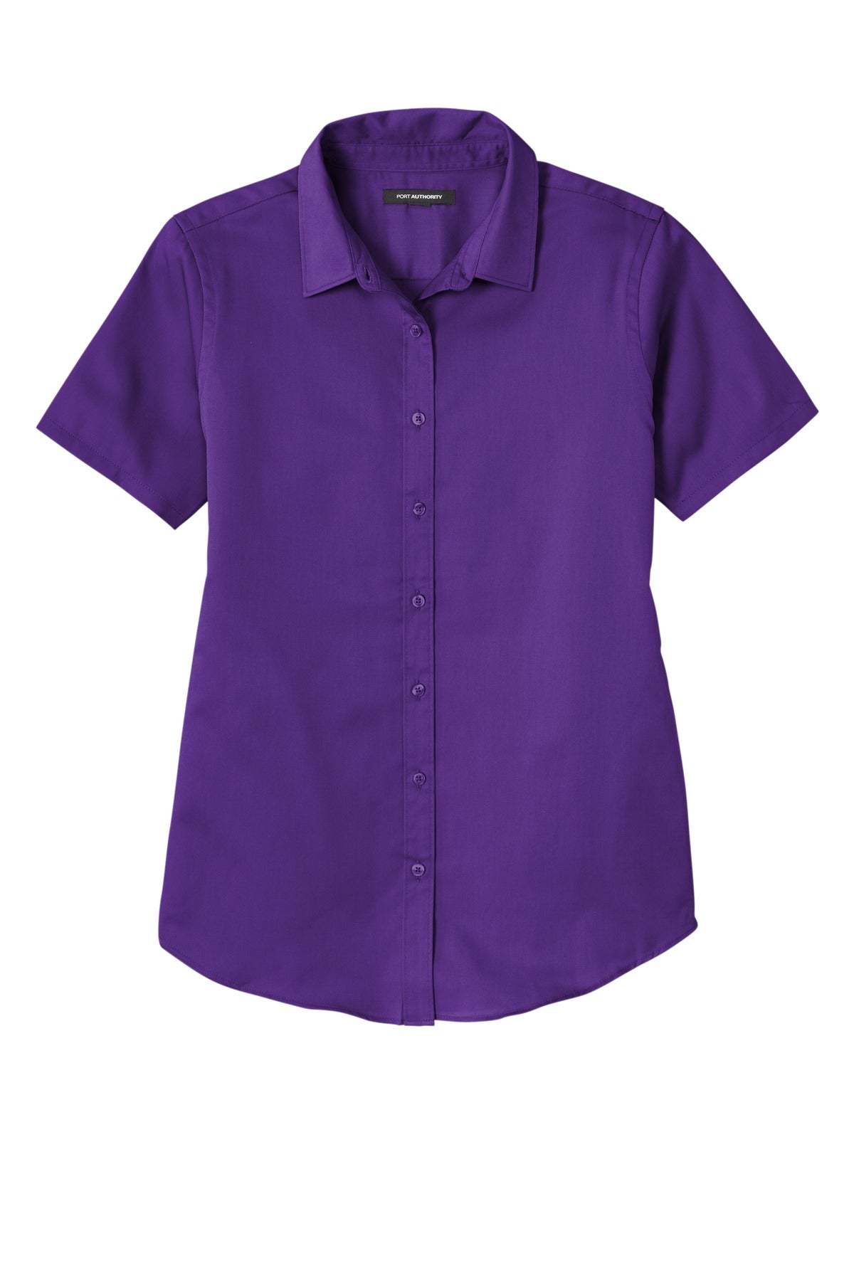Port Authority Women's Short Sleeve SuperPro ReactTwill Shirt. LW809 1 of 2