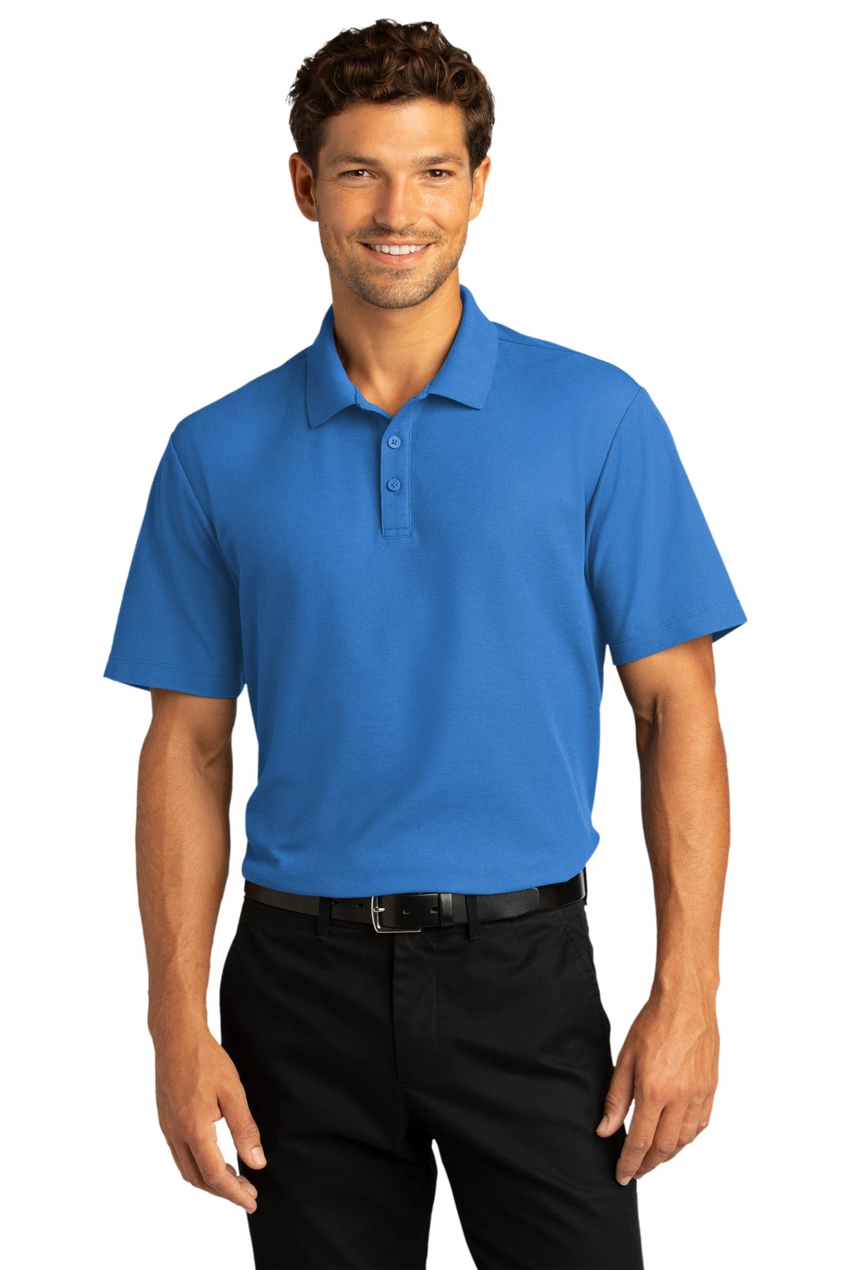 Port Authority Men's SuperPro React  Polo. K810 1 of 2