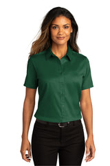 Port Authority Women's Short Sleeve SuperPro ReactTwill Shirt. LW809 1 of 2