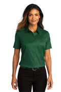 Port Authority Women's Short Sleeve SuperPro ReactTwill Shirt. LW809 1 of 2