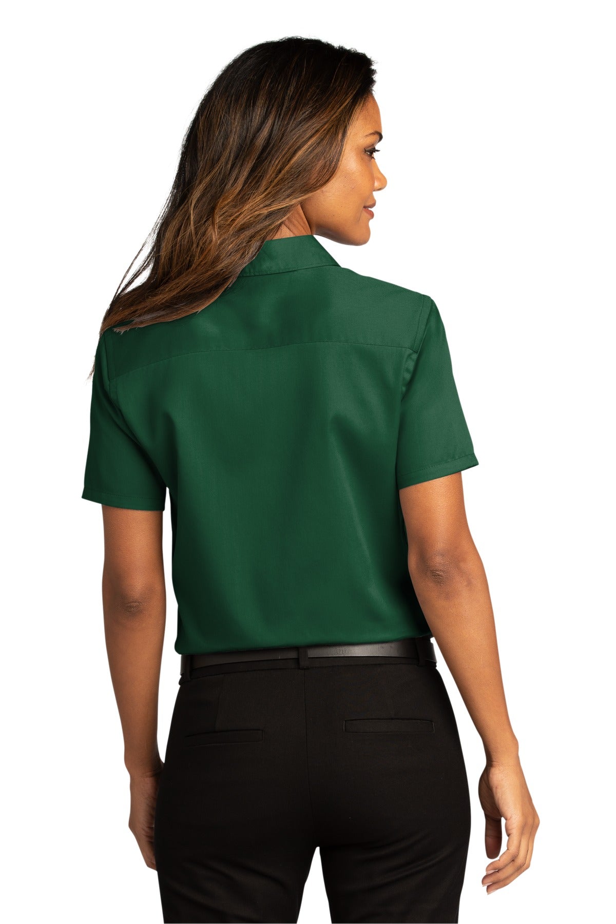 Port Authority Women's Short Sleeve SuperPro ReactTwill Shirt. LW809 1 of 2