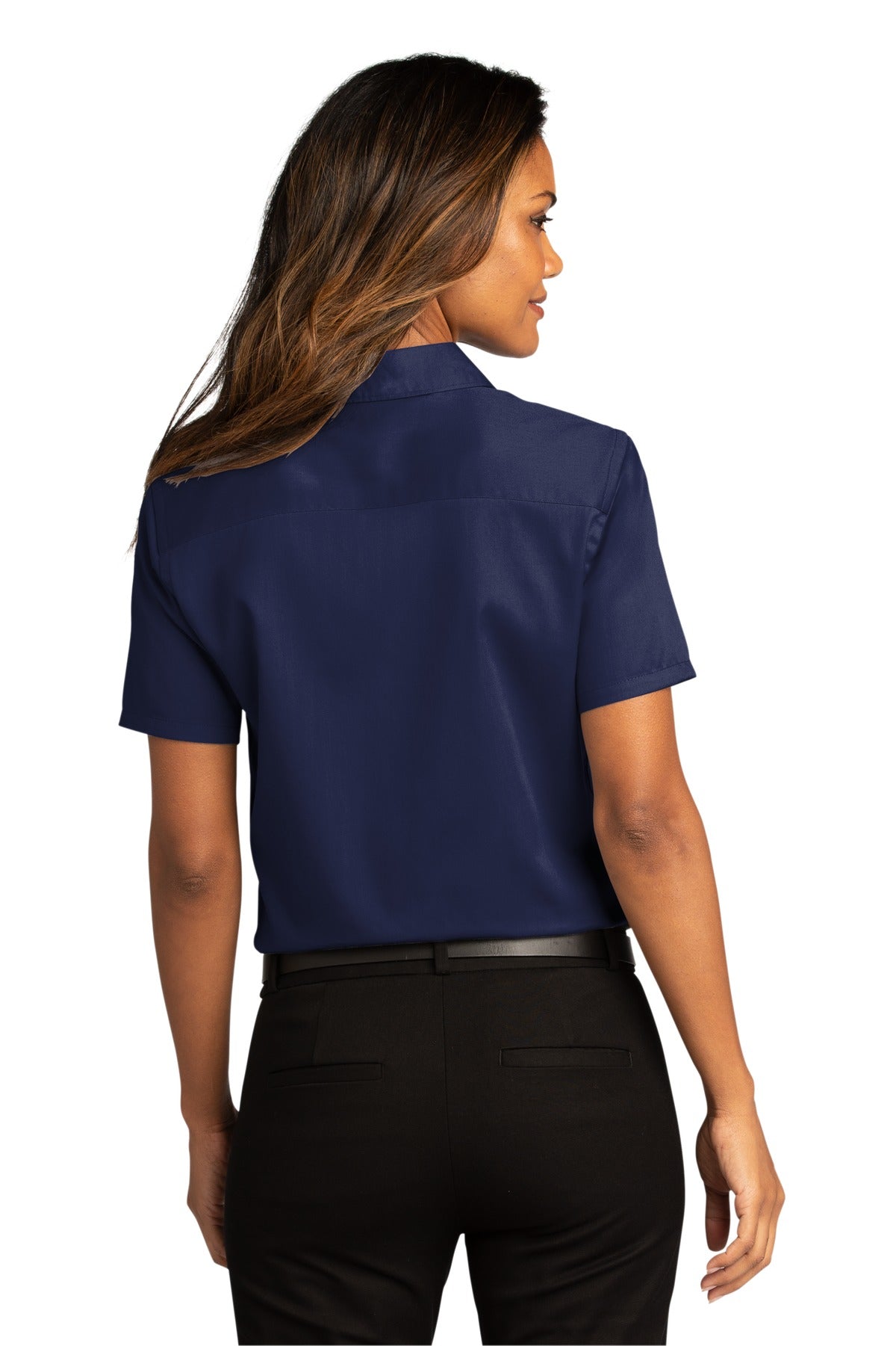 Port Authority Women's Short Sleeve SuperPro ReactTwill Shirt. LW809 1 of 2