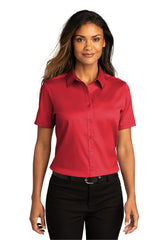 Port Authority Ladies Short Sleeve SuperPro React Twill Shirt. LW809