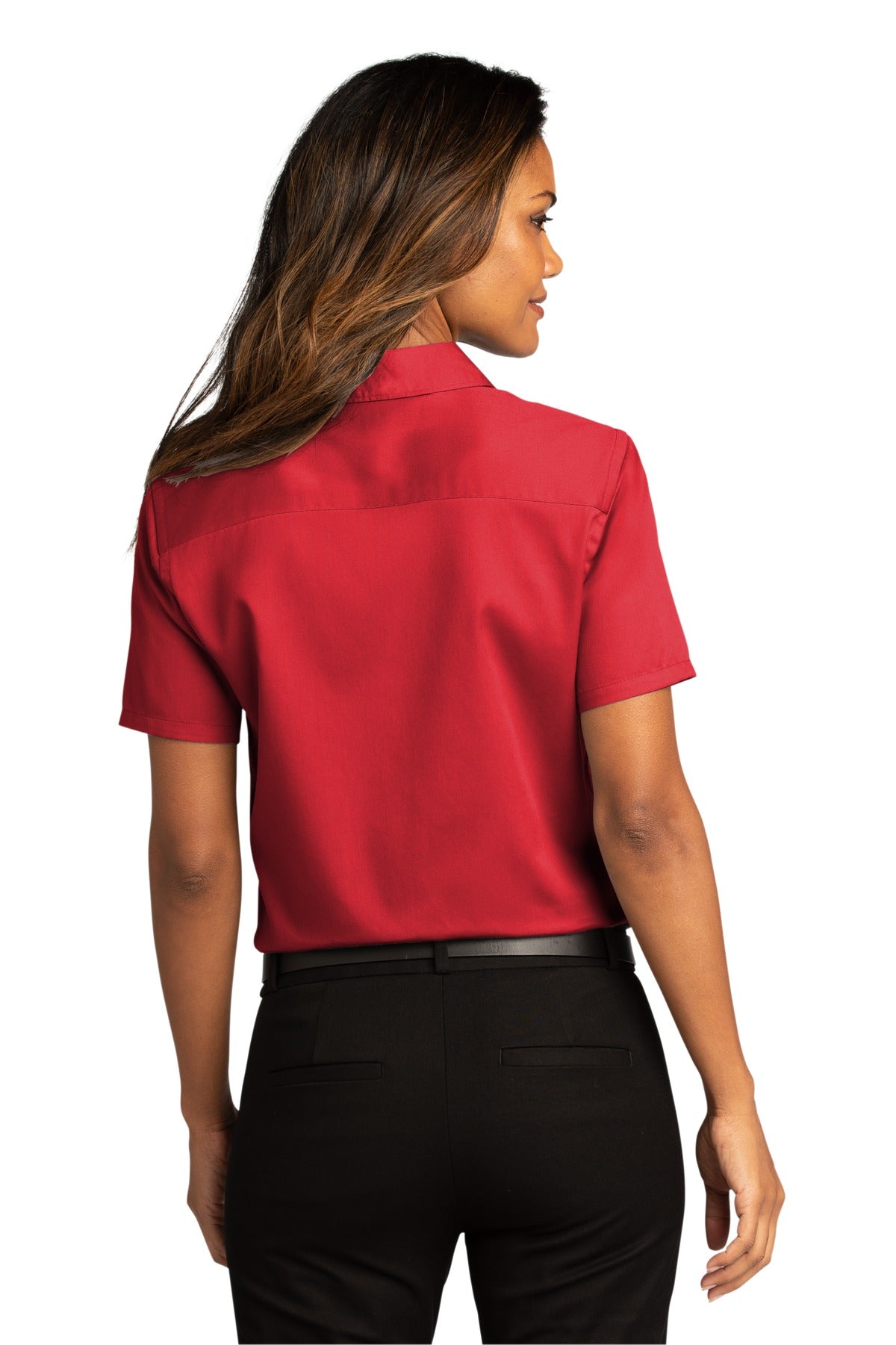 Port Authority Ladies Short Sleeve SuperPro React Twill Shirt. LW809