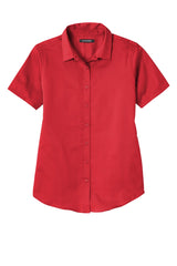 Port Authority Ladies Short Sleeve SuperPro React Twill Shirt. LW809
