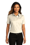 Port Authority Ladies Short Sleeve SuperPro React Twill Shirt. LW809