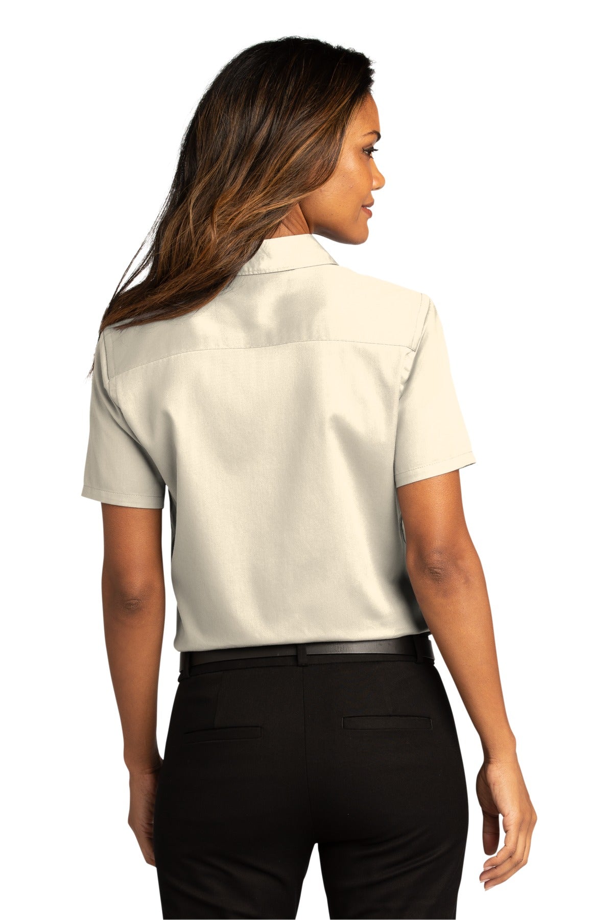 Port Authority Ladies Short Sleeve SuperPro React Twill Shirt. LW809