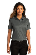 Port Authority Ladies Short Sleeve SuperPro React Twill Shirt. LW809