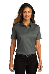 Port Authority Ladies Short Sleeve SuperPro React Twill Shirt. LW809