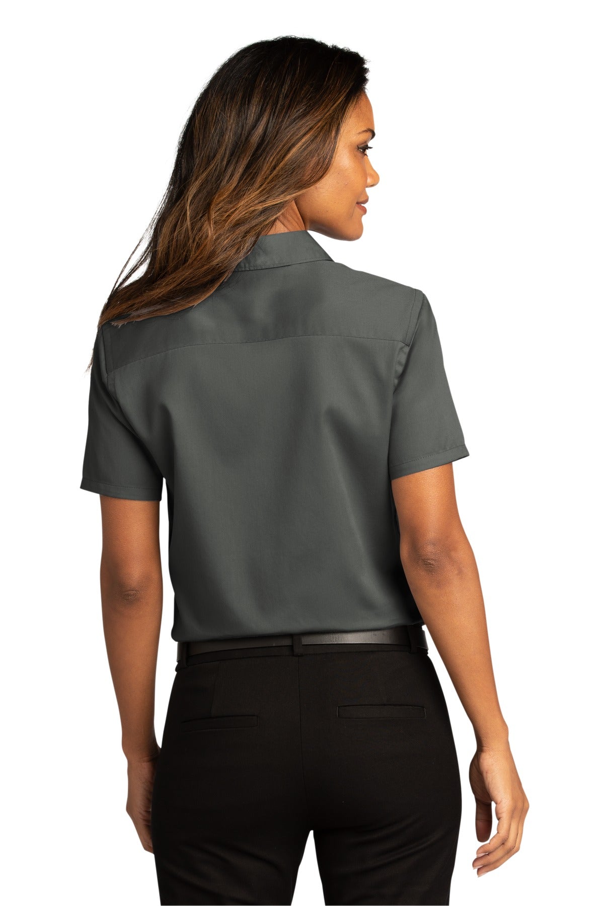 Port Authority Ladies Short Sleeve SuperPro React Twill Shirt. LW809