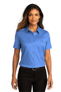Port Authority Ladies Short Sleeve SuperPro React Twill Shirt. LW809