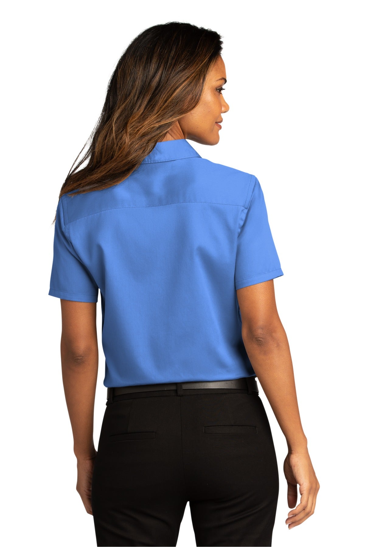 Port Authority Ladies Short Sleeve SuperPro React Twill Shirt. LW809