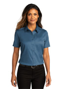 Port Authority Ladies Short Sleeve SuperPro React Twill Shirt. LW809