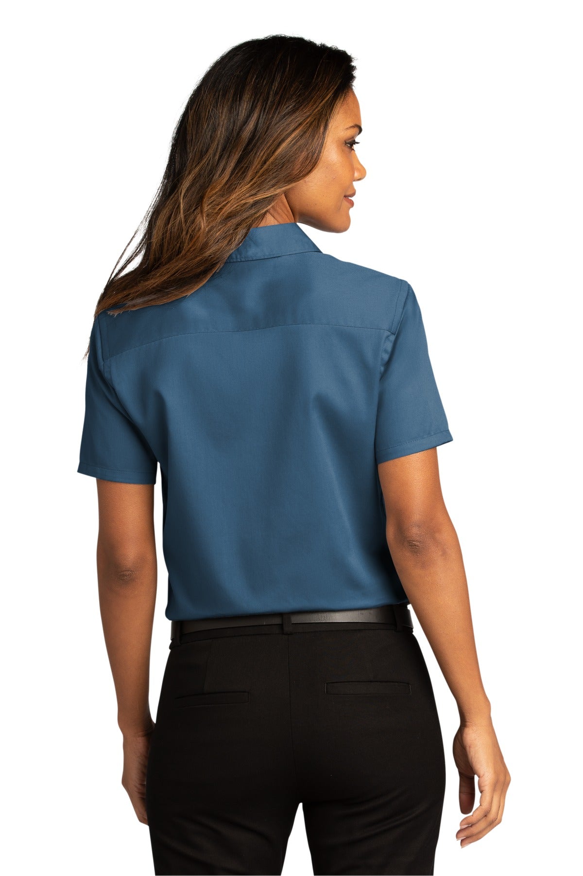 Port Authority Ladies Short Sleeve SuperPro React Twill Shirt. LW809