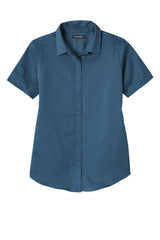 Port Authority Ladies Short Sleeve SuperPro React Twill Shirt. LW809