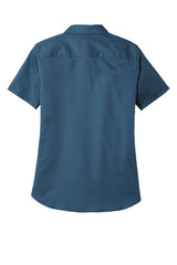 Port Authority Ladies Short Sleeve SuperPro React Twill Shirt. LW809