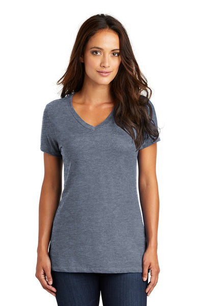District Women's Perfect Weight V-Neck Tee. DM1170L