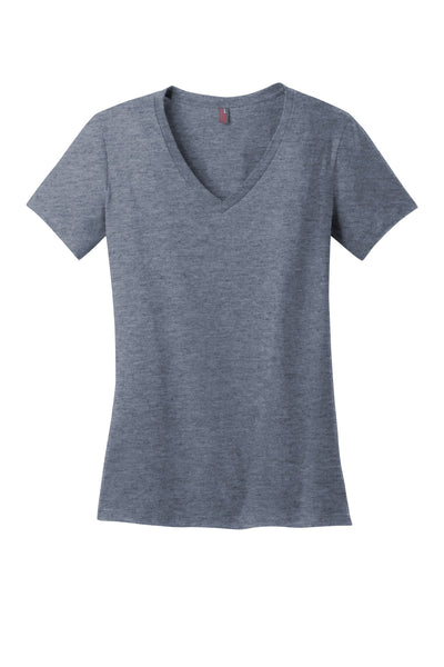 District Women's Perfect Weight V-Neck Tee. DM1170L