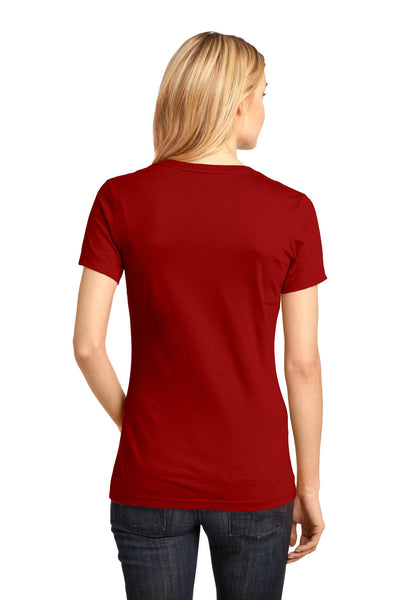 District Women's Perfect Weight V-Neck Tee. DM1170L