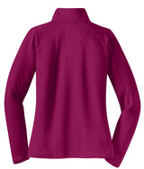 Sport-Tek Ladies Sport-Wick Stretch 1/2-Zip Pullover. LST850 1 of 2