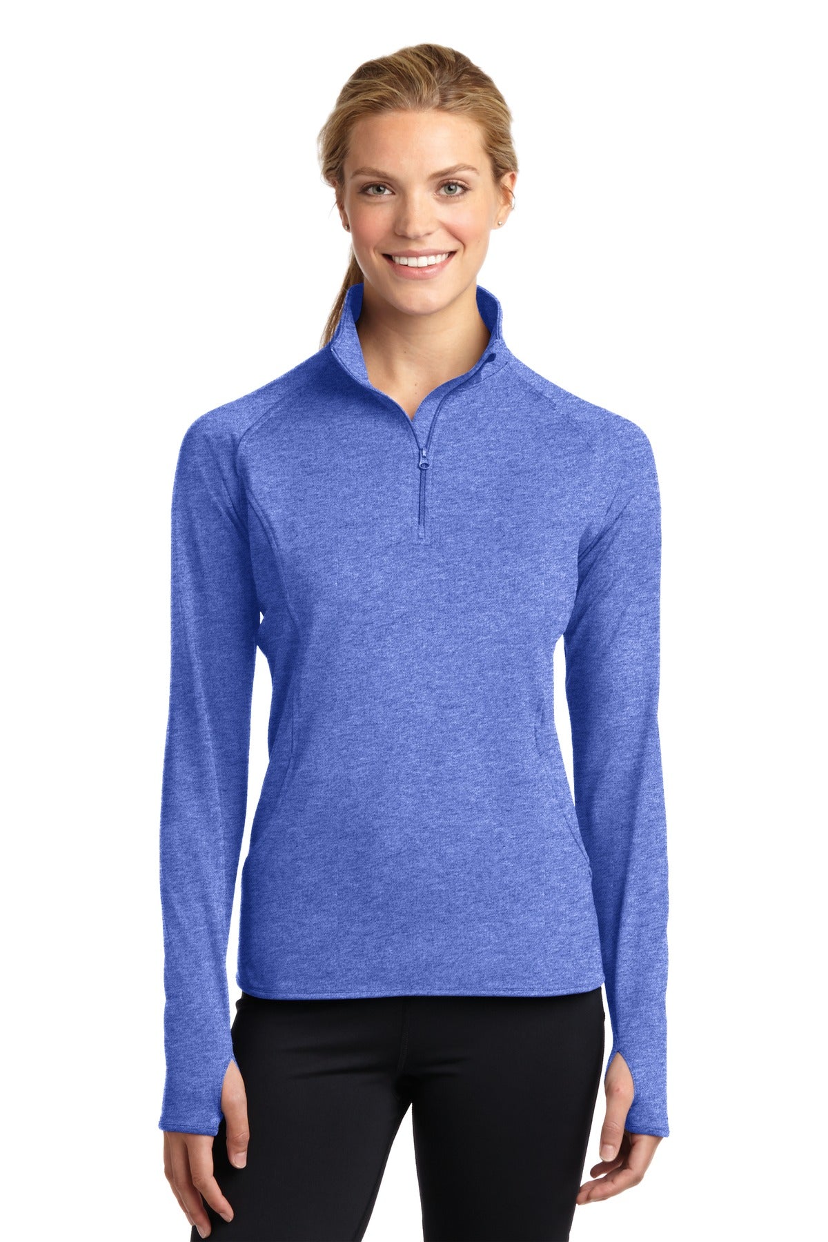 Sport-Tek Women's Sport-Wick Stretch 1/2-Zip Pullover