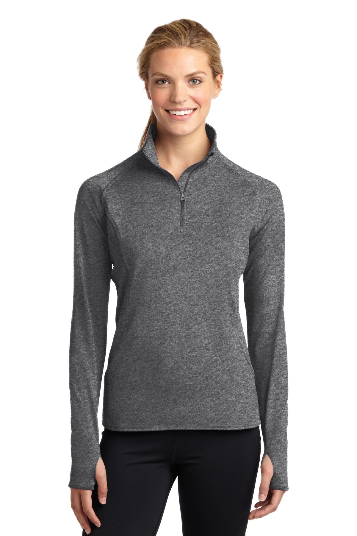 Sport-Tek Women's Sport-Wick Stretch 1/2-Zip Pullover